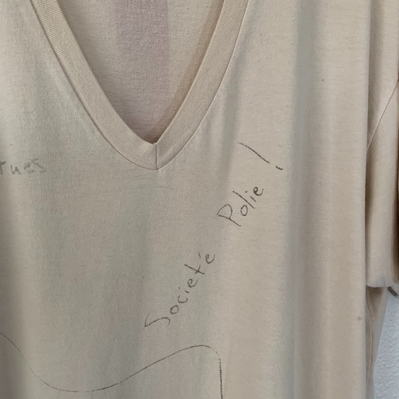 Nice Collective painted stripe & printed text tee - Picture 6 of 9